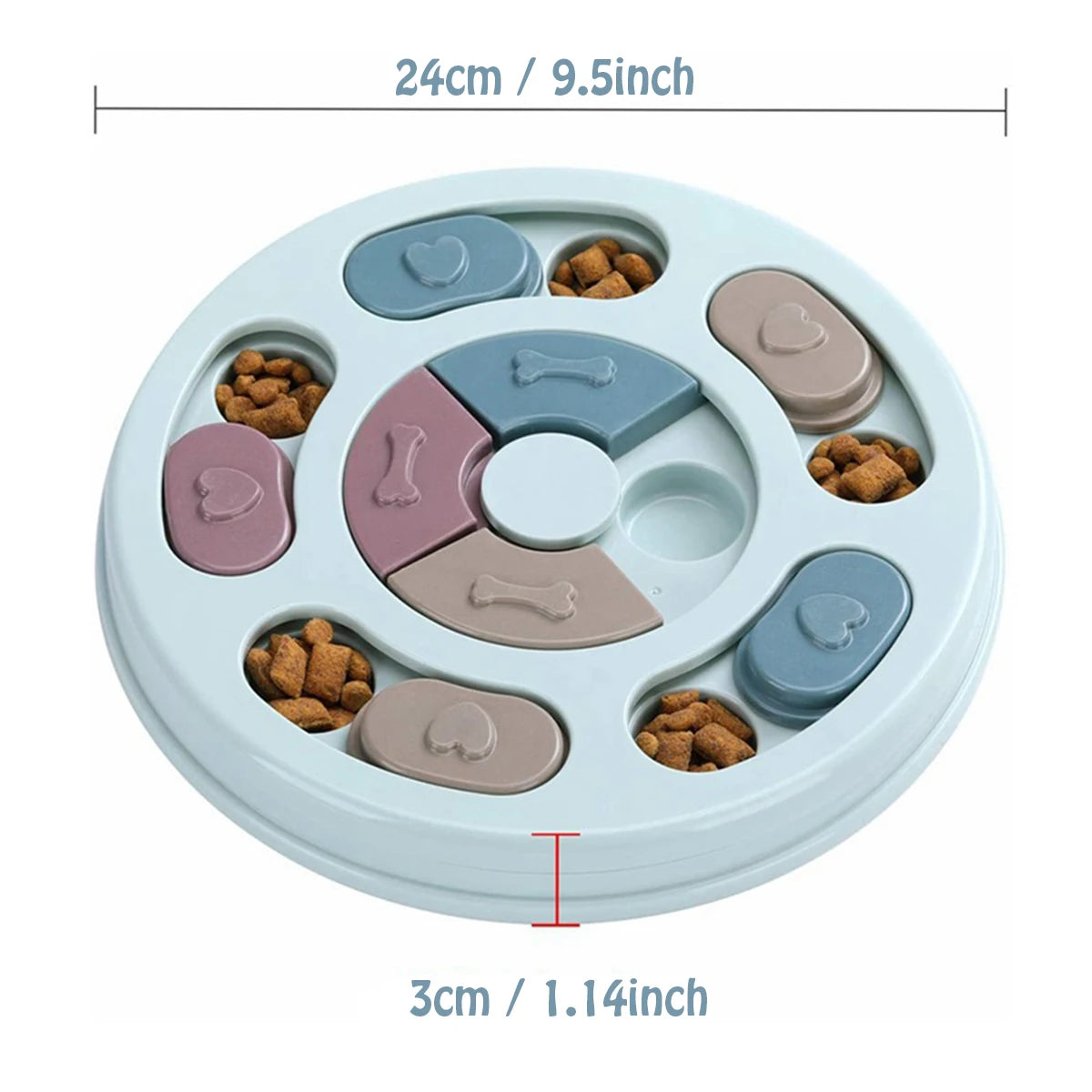 Interactive Enrichment Puzzle Feeding Toy for Dogs
