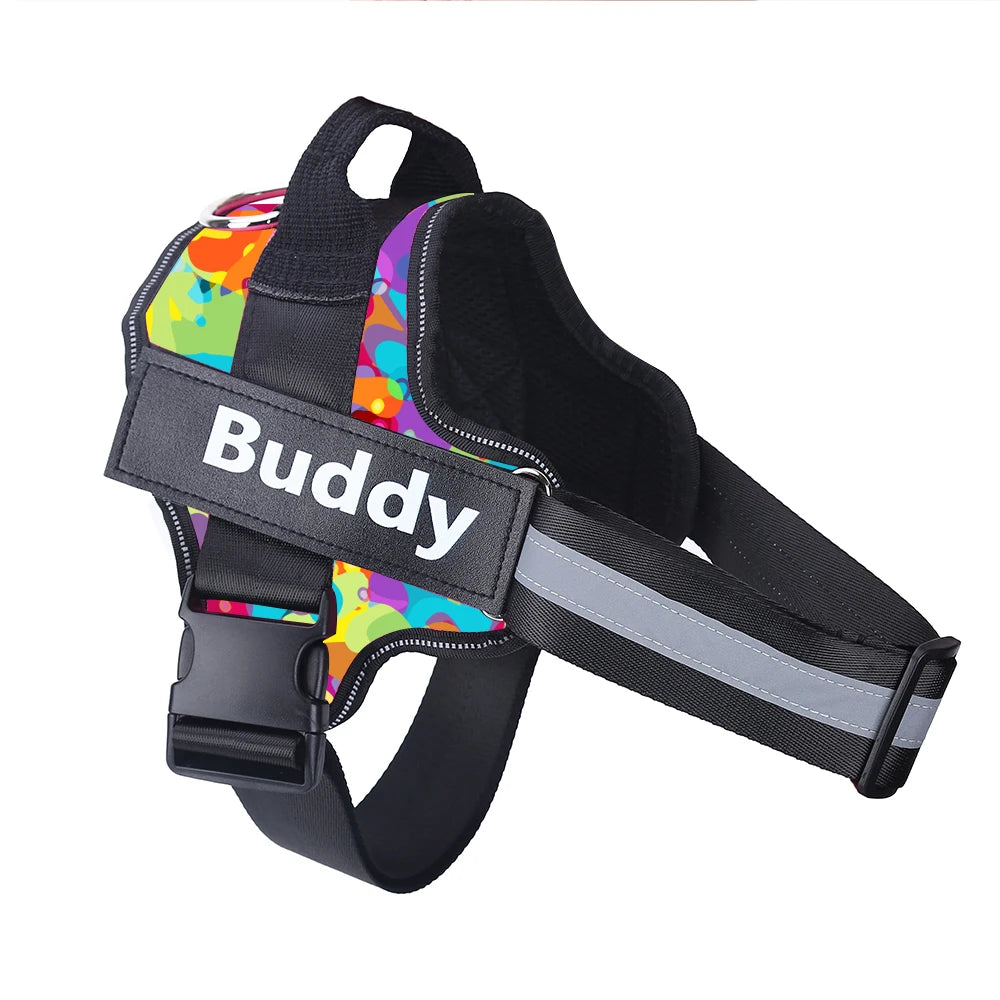 Personalized Dog Harness NO PULL Reflective Breathable Pet Vest For Small Large Dogs