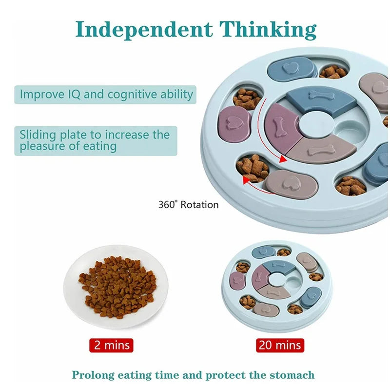 Interactive Enrichment Puzzle Feeding Toy for Dogs