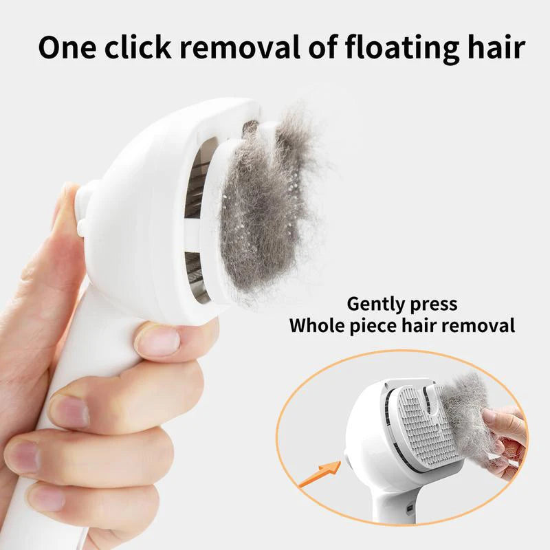 Portable Pet Grooming & Massage Comb – USB Rechargeable