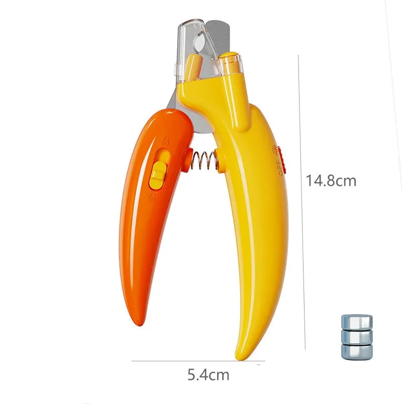 Professional Pet Nail Clippers with Led Light Pet Claw Grooming Scissors for Dogs Cats Small Animals