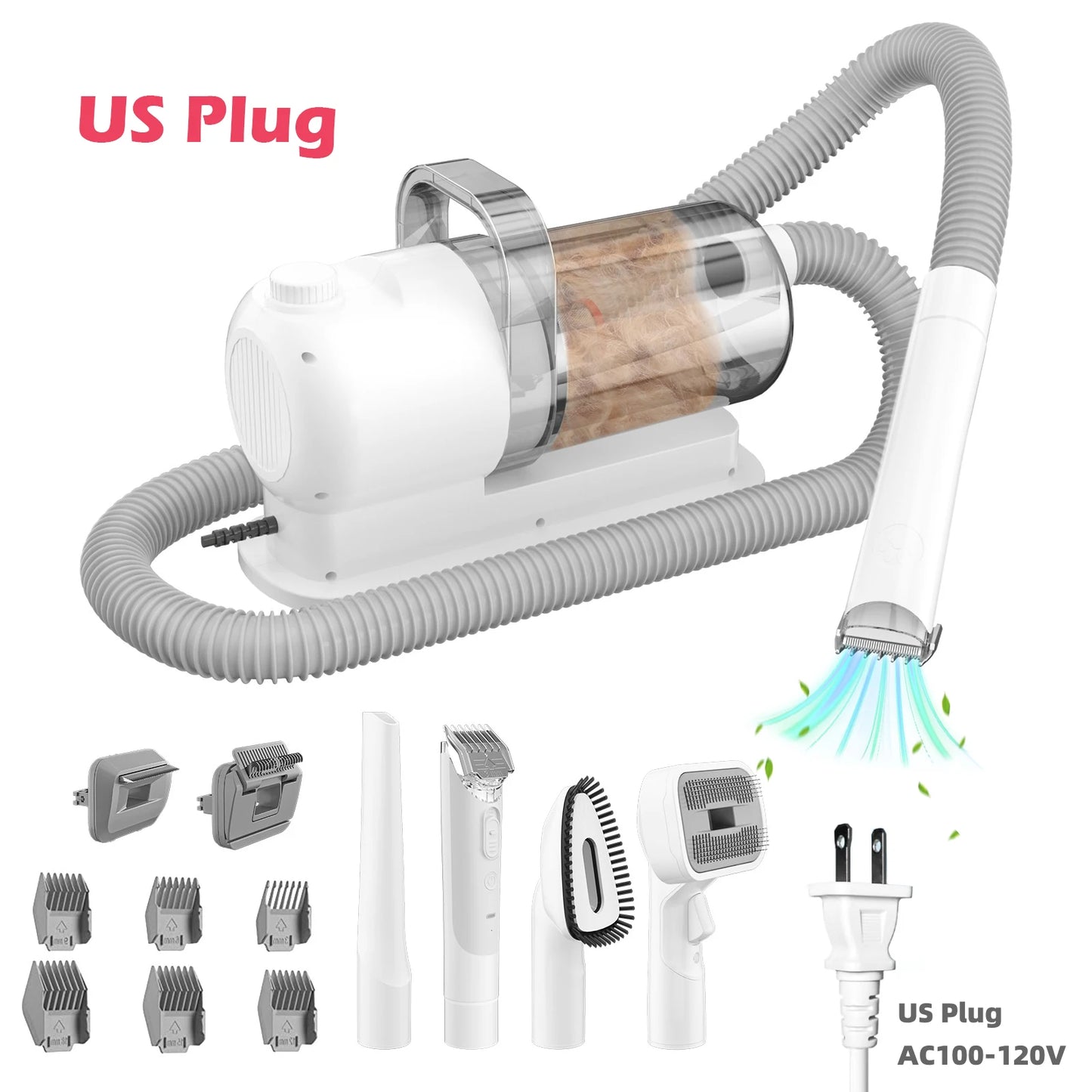 6-In-1 Dog Hair Vacuum & Grooming Kit (USA)