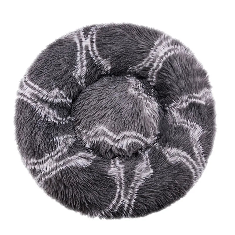 Donut Dog Bed – Joy, Calming, Washable Round Bed for Dogs & Cats | Anti-Slip Bottom, Soft & Cozy