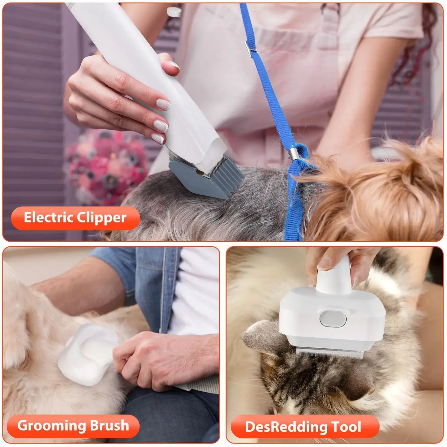 6-In-1 Dog Hair Vacuum & Grooming Kit (USA)