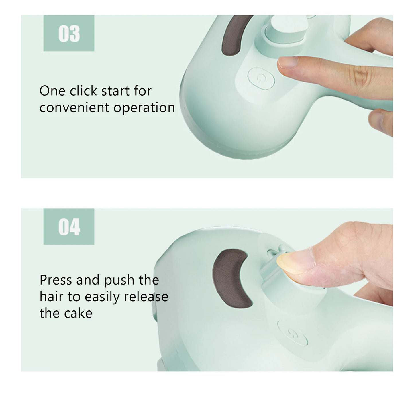 Portable Pet Grooming & Massage Comb – USB Rechargeable