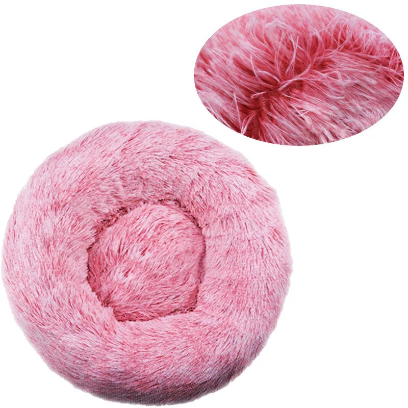 Donut Dog Bed – Joy, Calming, Washable Round Bed for Dogs & Cats | Anti-Slip Bottom, Soft & Cozy