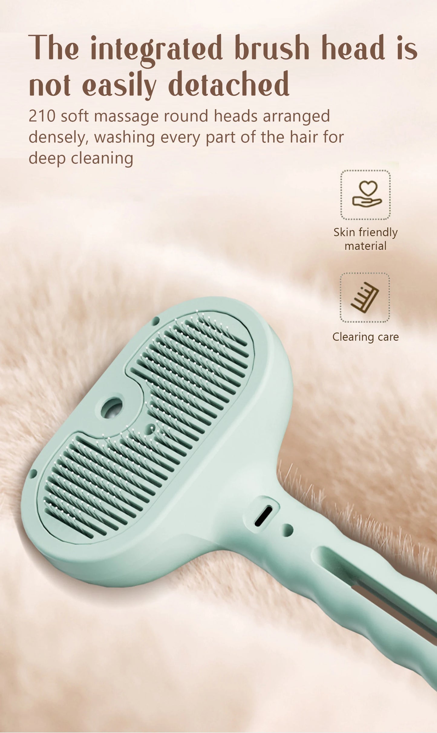 Portable Pet Grooming & Massage Comb – USB Rechargeable