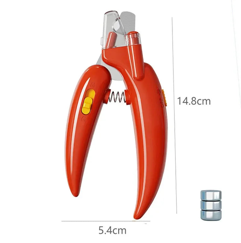Professional Pet Nail Clippers with Led Light Pet Claw Grooming Scissors for Dogs Cats Small Animals